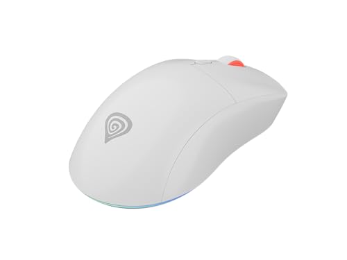 Genesis Zircon XIII Custom Wireless Gaming Maus Weiß, Hot-Swap Switches, Pixart PAW3395 26000 DPI, Triple Mode (2.4G/BT/USB), Austauschbare Gehäuseteile, Motion Sync, RGB, PC Bild 4