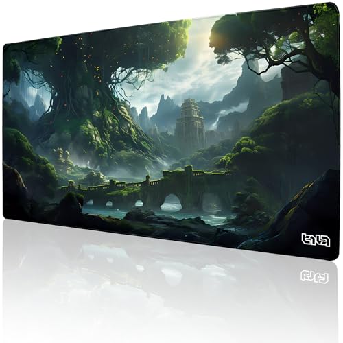 Tilt Premium Mauspad 1000x500x4mm Gaming Mousepad XXL | Rutschfester Schreibtischunterlage Groß für Schreibtisch und PC Gadgets | Wasserdichter Desk Mat (Tree of Civilization) Bild 1