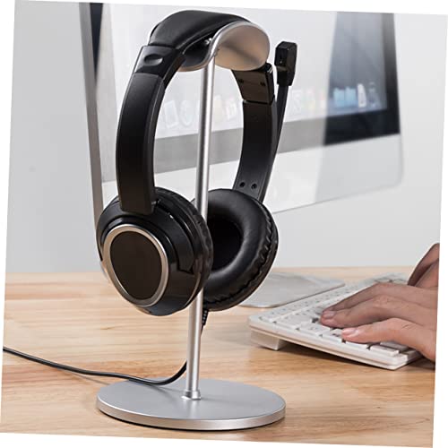 Cabilock 2stücke Kopfhörerständer Für Gaming-headsets Stilvoller Stabiler Mit Rutschfester Basis Für Schreibtisch Und Büro Schützende Auflage Für Over-Ear-kopfhörer Silber Bild 7
