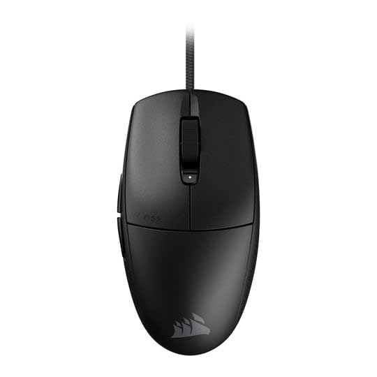 Corsair M55 Leichte FPS-Gaming-Maus mit Kabel – 16.000 DPI – Sechs Programmierbare Schaltflächen – Texturierte Seitengriffe – Schwarz Bild 4