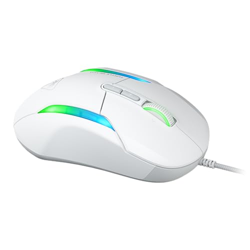 Turtle Beach Kone II – Ergonomische RGB-Gaming-Maus, 26K DPI Optischer Sensor, optische Schalter mit 100 Mio. klick-Lebensdauer, 23 programmierbare Funktionen, 4D-Scroll-Rad, Weiß Bild 4
