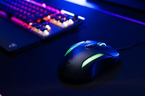Turtle Beach Kone II – Ergonomische RGB-Gaming-Maus, 26K DPI Optischer Sensor, optische Schalter mit 100 Mio. klick-Lebensdauer, 23 programmierbare Funktionen, 4D-Scroll-Rad, Schwarz Bild 2