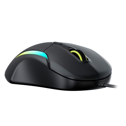 Turtle Beach Kone II – Ergonomische RGB-Gaming-Maus, 26K DPI Optischer Sensor, optische Schalter mit 100 Mio. klick-Lebensdauer, 23 programmierbare Funktionen, 4D-Scroll-Rad, Schwarz Bild 3