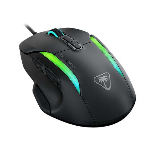 Turtle Beach Kone II – Ergonomische RGB-Gaming-Maus, 26K DPI Optischer Sensor, optische Schalter mit 100 Mio. klick-Lebensdauer, 23 programmierbare Funktionen, 4D-Scroll-Rad, Schwarz Bild 6
