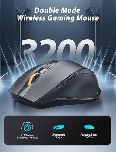 Kabellose mechanische Gaming-Tastatur und -Maus-Kombination, 98 Tasten, RGB-Hintergrundbeleuchtung, brauner Schalter, ergonomische kabellose Gaming-Maus und Mauspad, 3 Modi USB-C/2,4 G/BT5.0, Bild 4