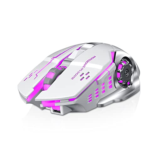 Thunder Wolf Q13 Ladestummschaltung, kabellose Maus, Gaming-Business, leuchtende mechanische Maus, grenzüberschreitend [Q13 Dual-Modus], Sterngrau Bild 3