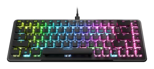 Turtle Beach Vulcan II Mini – 65% optisch-mechanische Gaming-Tastatur mit anpassbarer RGB-Beleuchtung, Tastenduplikator-Technologie, Aluminiumplatte, Schwarz Bild 1
