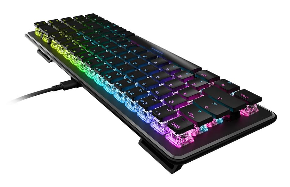 Turtle Beach Vulcan II Mini – 65% optisch-mechanische Gaming-Tastatur mit anpassbarer RGB-Beleuchtung, Tastenduplikator-Technologie, Aluminiumplatte, Schwarz Bild 2