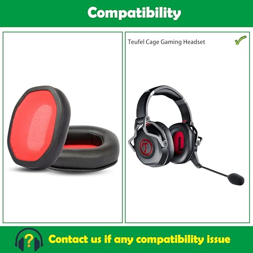 Premium Proteinkleder Ersatz Ohrpolster für Teufel Cage Gaming Headset Ersatz-Ohrpolster Bild 3