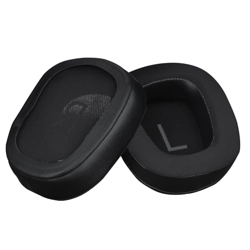Ersatz Ohrpolster für Logitech G935 / G933 Kopfhörer von MMOBIEL - Kühlgel Kopfhörer Ohrpolster für G230, G231, G233, G332, G35, G430, G431, G432, G433, G533, G633, G633S, G635, G930, G933S – Schwarz Bild 2