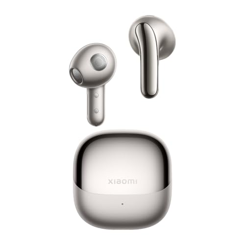 XIAOMI Buds 5 - In-Ear Kopfhörer mit 40dB Hybrid Active-Noise Cancelling, 39 Stunden Akkulaufzeit, Dual-Magnet Treiber & 5 EQ-Einstellungen, AI-Windgeräuschunterdrückung, Google Fast Pair, Grau Bild 1