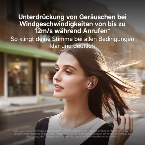 XIAOMI Buds 5 - In-Ear Kopfhörer mit 40dB Hybrid Active-Noise Cancelling, 39 Stunden Akkulaufzeit, Dual-Magnet Treiber & 5 EQ-Einstellungen, AI-Windgeräuschunterdrückung, Google Fast Pair, Grau Bild 6
