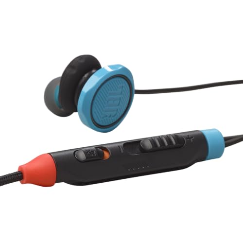 JBL Quantum 50N, kabelgebundenes In-Ear Gaming-Headset mit JBL QuantumSOUND Signature, Sprackfokus-Mikrofon, Lautstärke-Slider und Stummschaltung, Multi-Plattform-Kompatibilität, Twistlock, Blau/Rot Bild 6