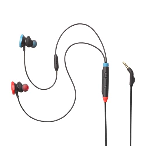 JBL Quantum 50N, kabelgebundenes In-Ear Gaming-Headset mit JBL QuantumSOUND Signature, Sprackfokus-Mikrofon, Lautstärke-Slider und Stummschaltung, Multi-Plattform-Kompatibilität, Twistlock, Blau/Rot Bild 7