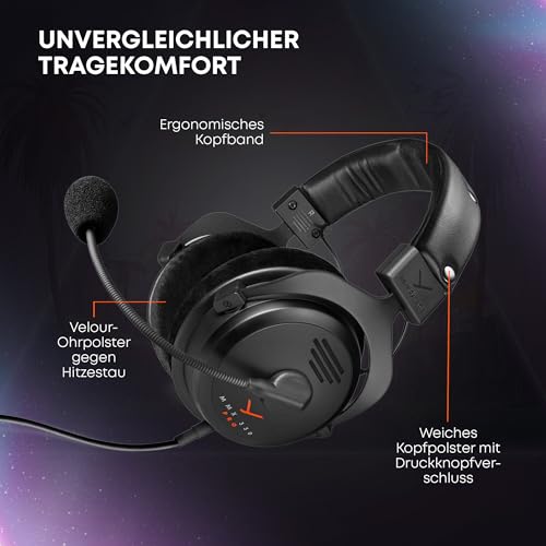 beyerdynamic MMX 330 PRO offenes Gaming-Headset mit STELLAR.45-Treiber und Kondensatormikrofon, kabelgebundenes Gaming-Headset Made in Germany Bild 7