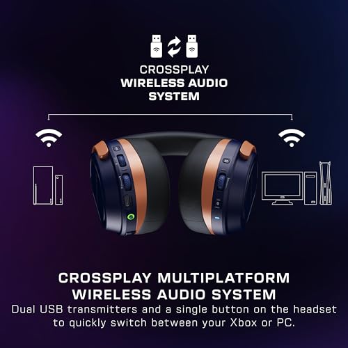 Turtle Beach Stealth 700 Kabelloses Multiplattform-Gaming-Headset für Xbox Series X|S, Xbox One, PC, PS5 und Mobilgeräte, Cobalt Blau Bild 2