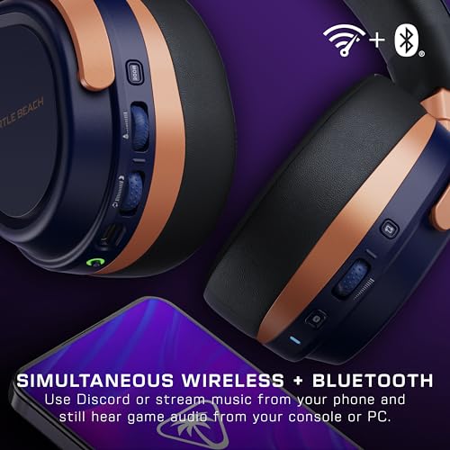 Turtle Beach Stealth 700 Kabelloses Multiplattform-Gaming-Headset für Xbox Series X|S, Xbox One, PC, PS5 und Mobilgeräte, Cobalt Blau Bild 3