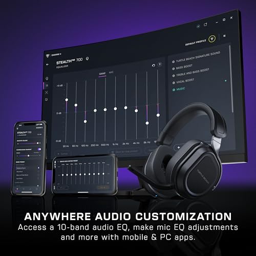 Turtle Beach Stealth 700 Kabelloses Multiplattform-Gaming-Headset mit Verstärker für PC und PS5 Bild 6