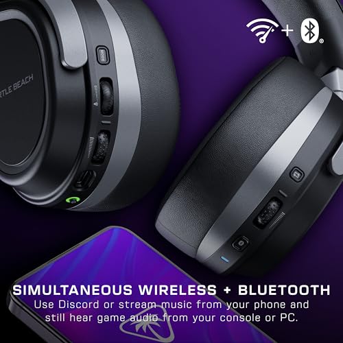 Turtle Beach Stealth 700 Kabelloses Multiplattform-Headset für PS5, PS4, PC und Mobilgeräte, Schwarz Bild 3