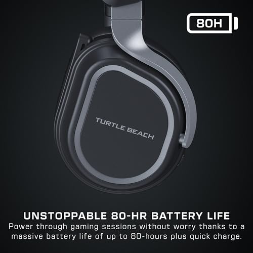 Turtle Beach Stealth 700 Kabelloses Multiplattform-Headset für PS5, PS4, PC und Mobilgeräte, Schwarz Bild 5