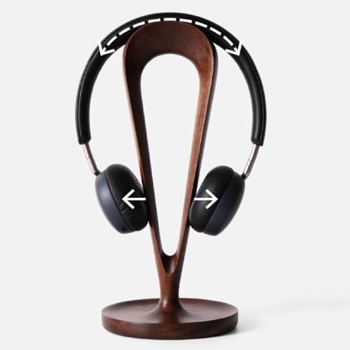 Kopfhörerständer, Massivholz-Desktop-Headset-Rack, kreativer Headset-Rack, Aufbewahrungsregal für PC-Gaming, Büro-PC-Gaming-Headset-Ständer Bild 7