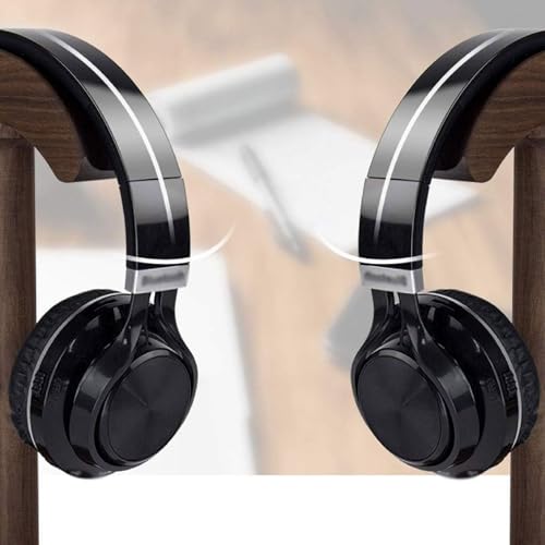 Kopfhörerständer, gebogener Headset-Ständer, Holz-Headset-Ständer für den Schreibtisch, universeller Kopfhörerhalter für die meisten Musik-Gaming-Headsets Bild 6