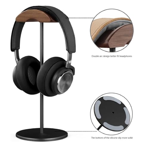 Aluminium-Headset-Ständer, Headset-Halter, Gaming-Headset-Halter mit Solider, Schwerer Basis, Headset-Aufhänger für die meisten Musik-Gaming-Headsets Bild 4