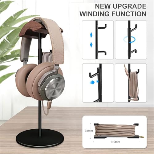 Aluminium-Headset-Ständer, Headset-Halter, Gaming-Headset-Halter mit Solider, Schwerer Basis, Headset-Aufhänger für die meisten Musik-Gaming-Headsets Bild 7