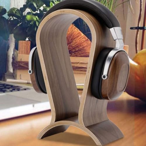 TOMRAIN Kopfhörerständer aus Holz, doppelt gewölbter Kopfhörerhalter, Headset-Aufhänger. Universeller Kopfhörerhalter für die meisten Musik-Gaming-Headsets Bild 5