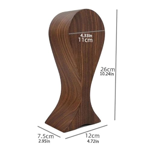 TOMRAIN Kopfhörerständer aus Holz, gebogener Headset-Ständer, Gaming-Headset-Halter mit Schwerer Basis, Gaming-Headset-Halter für alle Headsets Bild 3
