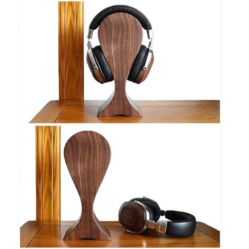 TOMRAIN Kopfhörerständer aus Holz, gebogener Headset-Ständer, Gaming-Headset-Halter mit Schwerer Basis, Gaming-Headset-Halter für alle Headsets Bild 5