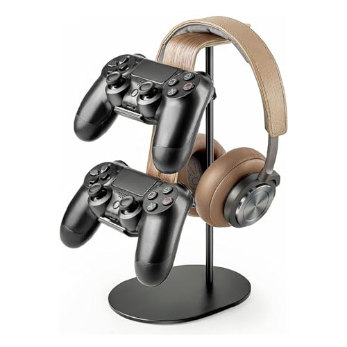 TOMRAIN Kopfhörerständer, Schwerer Gaming-Headset-Halter, Desktop-Headset-Halter, Game-Controller-Halter und Headset-Halter für alle Kopfhörer Bild 2