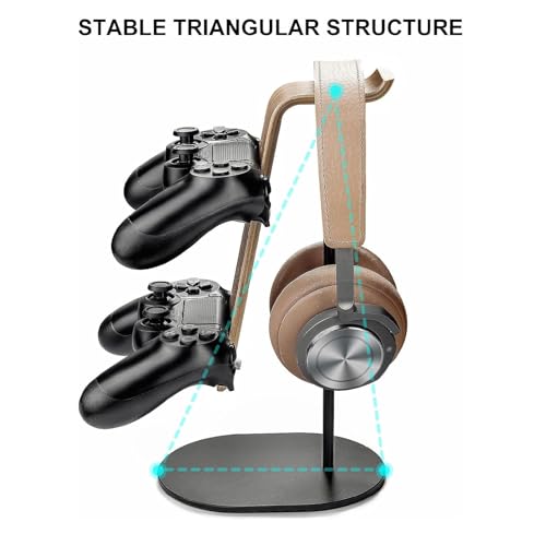 TOMRAIN Kopfhörerständer, Schwerer Gaming-Headset-Halter, Desktop-Headset-Halter, Game-Controller-Halter und Headset-Halter für alle Kopfhörer Bild 6