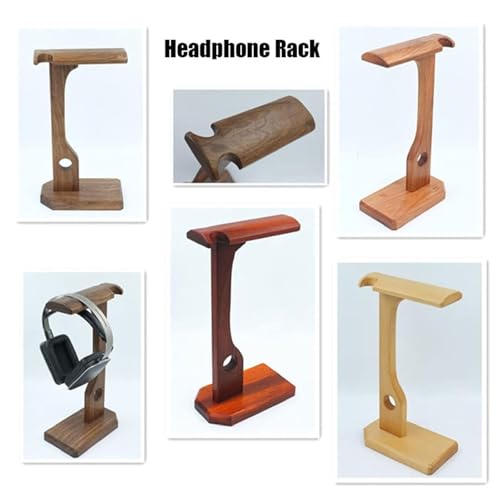 TOMRAIN Kopfhörerhalter aus Holz, Gaming-Headset-Halter mit Schwerer Basis, Schreibtisch-Display-Regal, Headset-Halter, universeller Over-Ear-Headset-Ständer Bild 4