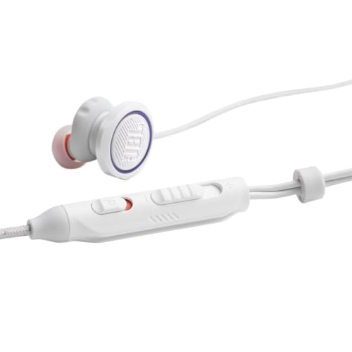 JBL Quantum 50C, kabelgebundenes In-Ear-USB-C-Gaming-Headset mit JBL QuantumSURROUND Sound, Multi-Plattform-Kompatibilität, sprachfokussiertem Mikrofon, Lautstärke-Slider und Stummschaltung, Weiß Bild 7