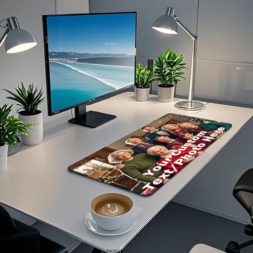 Personalisiertes XXL Mauspad mit Foto/Text/Logo Mauspad 900x400x3mm Individuelles Großes Wasserdichtes Gaming-Mauspad, rutschfeste Gummiunterseite Maus-Tastaturmatte für PC Laptop Computer Büro Bild 7