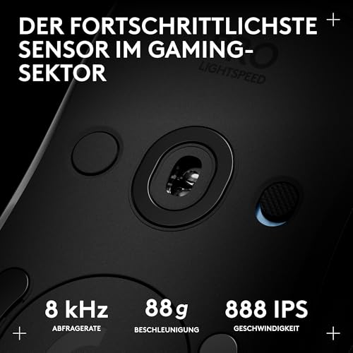 Logitech G PRO 2 Lightspeed kabellose Gaming-Maus Rechts-oder Linkshänder, mit bis zu 4 anpassbaren, umschaltbaren magnetischen Seitentasten, 44K-DPI-Sensor und USB-C-Ladefunktion, PC/Mac - Schwarz Bild 4