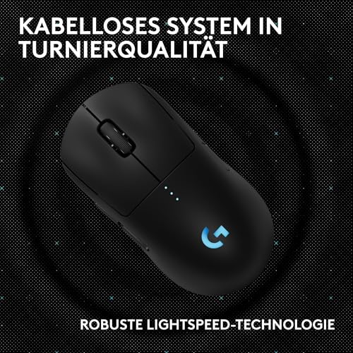 Logitech G PRO 2 Lightspeed kabellose Gaming-Maus Rechts-oder Linkshänder, mit bis zu 4 anpassbaren, umschaltbaren magnetischen Seitentasten, 44K-DPI-Sensor und USB-C-Ladefunktion, PC/Mac - Schwarz Bild 5