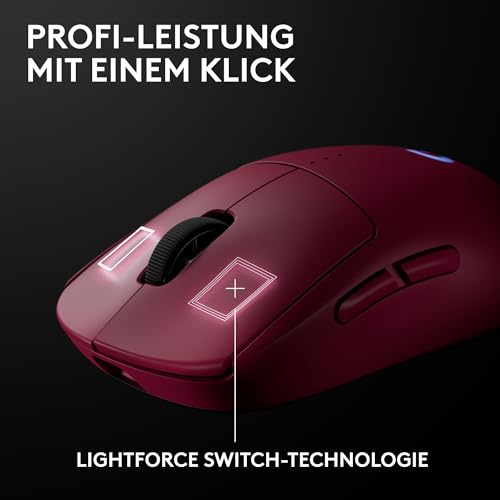 Logitech G PRO 2 Lightspeed Wireless Gaming Mouse, bis zu 4 anpassbare und umschaltbare magnetische Seitentasten, USB-C-Ladung, 32k DPI-Sensor für PC/Mac Bild 7