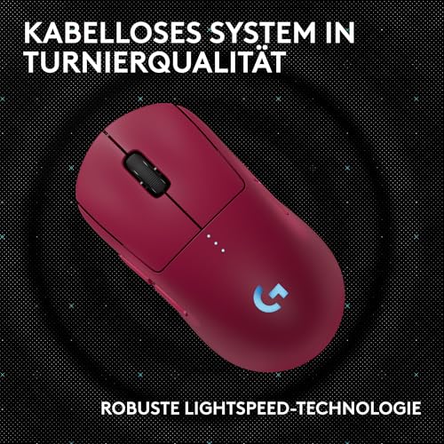 Logitech G PRO 2 Lightspeed kabellose Gaming-Maus für Rechts- oder Linkshänder, mit bis zu 4 anpassbaren, umschaltbaren magnetischen Seitentasten, 44K-DPI-Sensor und USB-C-Ladefunktion, PC/Mac - Rosa Bild 5