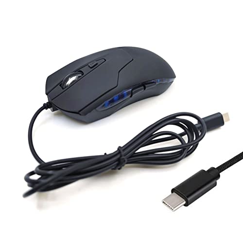 Gaming Maus USB C Mäuse Gaming Maus Ergonomisch Blaulicht 2400 DPI 6 Tasten für PC Laptop Maus Bild 5