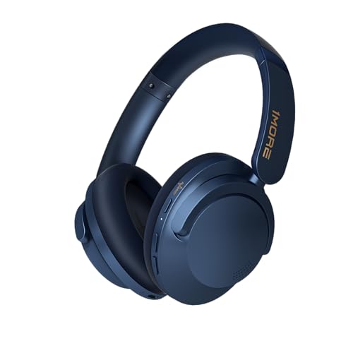 1MORE SonoFlow Pro Over-Ear Kopfhörer Kabellos, LDAC Hi-Res Wireless Audio, Active Noise Cancelling, 100H Spielzeit, Schnellladung, 3.5MM Kabel, Bluetooth 5.4, KI Anruf Geräuschunterdrückung (Blau) Bild 1