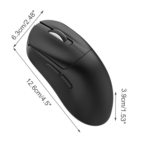 Kabellose Gaming-Maus mit 12000 DPI Einstellbare PU Aufkleber PAW-3311 Sensor 2.4G Tri-Mode Leichtgewicht Wiederaufladbar Langlebig für Laptop Computer Büro Zuhause Bild 6