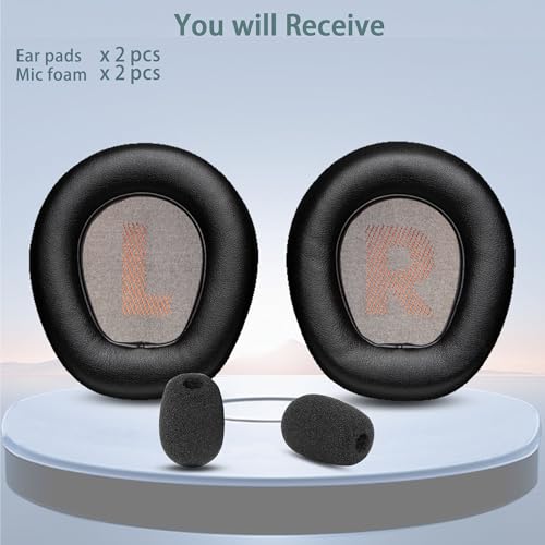 Quantum 400 Ersatz Ohrpolster Kompatibel mit JBL Quantum 400 Wired Over-Ear Gaming Headset(Proteinleder und Memory-Schaum Ersatzpolster) Bild 5