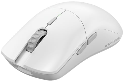 GLORIOUS Gaming Model O 2 PRO 4K/8K Wireless Gaming Mouse – 2,4 GHz Funk, 4K/8K Abruf, 100 Mio. Klicks, 59 g, Lange Akkulaufzeit, BAMF-2.0-Sensor mit 26k DPI, beidhändig, 6 Tasten, PTFE-Füße – Weiß Bild 3