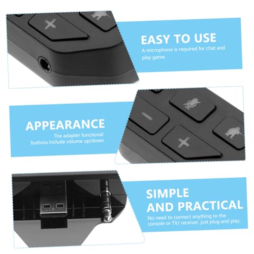 Uonlytech 3stücke Headset Adapter Für Controller Audio Converter Für Gaming Leicht Und Tragbar Kompatibel Mit Allen Game Controllern Einfaches Chat-Audio-Management Bild 7