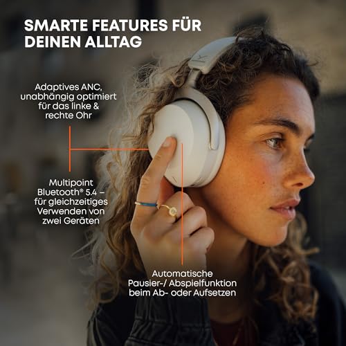 beyerdynamic AVENTHO 300 Wireless Over-Ear Kopfhörer mit aktiver Geräuschunterdrückung, 50 ST Akkulaufzeit, Bluetooth® 5.4, 3D-Audio, mit STELLAR.45, in schwarz - neues Update per App verfügbar Bild 5