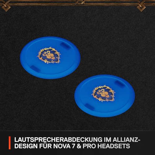 SteelSeries Arctis Nova Booster Pack - World of Warcraft Alliance Edition - Kostenloses In-Game-Item - Gaming-Headset-Zubehör - Nylon-Kopfband - Einzigartige Lautsprecherabdeckungen - Limited Edition Bild 3