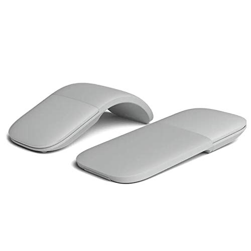Goshyda Faltbare -Maus, Arc Touch-Maus, Leises, Ultradünnes, Ergonomisches Design für Computer (Grau und Weiß) Bild 5