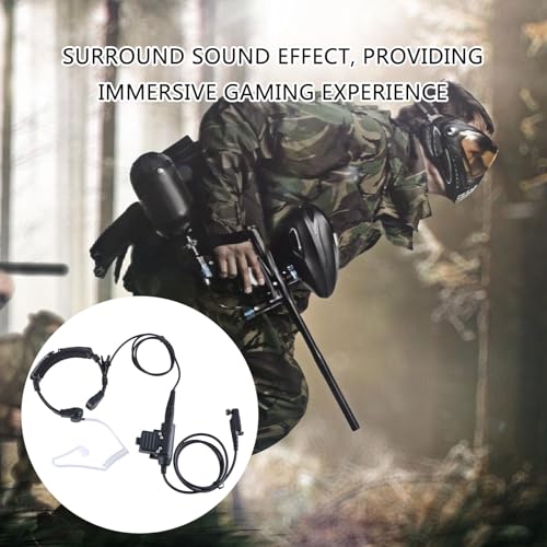 Professionelles Immersives Gaming-Headset, Halsmikrofon mit dehnbarem Design für Zwei-Wege-Taktik und Gaming-Nutzung Bild 2